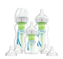 Set de biberoane cu gat larg pentru bebeluși din polipropilena Dr. Browns Options+ Starter Kit, 270 ml,150 ml, 3 buc. cumpăra în Chișinau. Foto 1