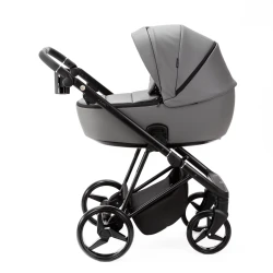 Коляска 2/1 Adamex Blanc Deluxe Dark Grey купить в Кишиневе. Фото 3