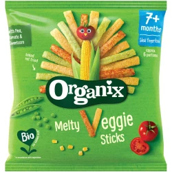 Батончики Organix Melty Veggie Sticks (7 мес.+), 15 г купить в Кишиневе. Фото 1