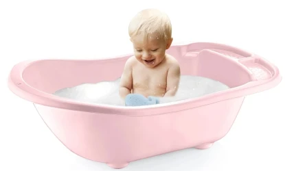 Ванночка детская со сливом BabyJem Pink, 91 см купить в Кишиневе. Фото 2