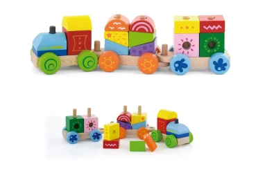 Кубики Viga Stacking Train, 14 шт. купить в Кишиневе. Фото 2