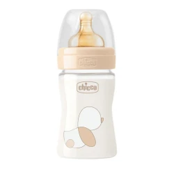 Biberon pentru bebeluși din sticla Chicco Original Touch cu tetina din latex, 150 ml cumpăra în Chișinau. Foto 1