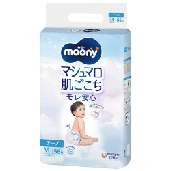 Подгузники Moony Marshmallow M (6-11 кг), 56 шт. купить в Кишиневе. Фото 1