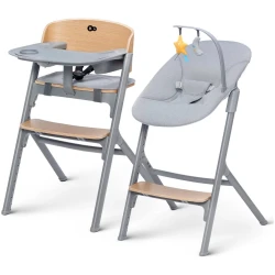 Scaun pentru hranire 4 in 1 KinderKraft Livy and Calmee Grey Wood cumpăra în Chișinau. Foto 1