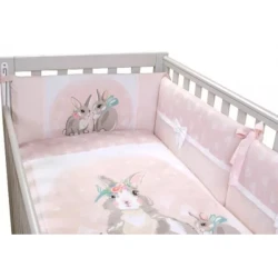 Lenjerie de patut Veres Summer Bunny Pink (6 piese), 120x60 cm cumpăra în Chișinau. Foto 2