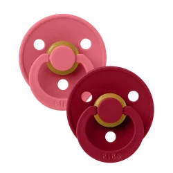 Suzetă rotundă din latex Bibs Coral & Ruby (0-6 luni), 2 buc. cumpăra în Chișinau. Foto 1