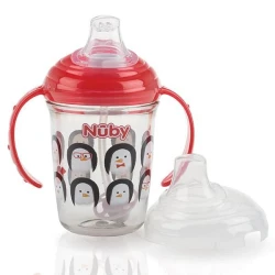 Поильник с мягким носиком Nuby Tritan 6 м+ 240 мл купить в Кишиневе. Фото 4