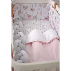 Lenjerie de patut Veres Sleepy Moon Pink-2 (6 piese), 120x60 cm cumpăra în Chișinau. Foto 2