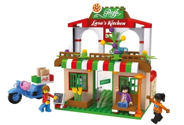 Конструктор Blocki MyGirls Lara's Pizza Place Пиццерия, 264 элементов купить в Кишиневе. Фото 3