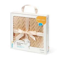 Пледик BabyOno Merino Beige, 75x100 см купить в Кишиневе. Фото 4