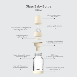 Biberon pentru bebelusi din sticla Bibs Silicone Baby Blue, 120 ml cumpăra în Chișinau. Foto 5