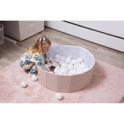 Игровой манеж BabyJem с 100 шариками Salmon купить в Кишиневе. Фото 9