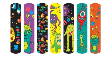 Пластырь Matopat Monsters, 19x76 мм, 12 шт. купить в Кишиневе. Фото 2