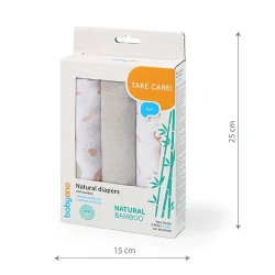 Pelinci din fibre de bambus BabyOno Mouse Grey (70x70 cm), 3 buc. cumpăra în Chișinau. Foto 8