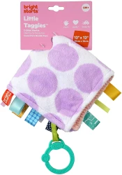 Păturică Bright Starts Little Taggies Spotty Purple, 30x30x1 cm cumpăra în Chișinau. Foto 3