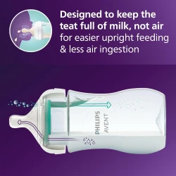 Бутылочка для кормления из полипропилена Philips Avent Natural Response AirFree Elephant, 260 мл купить в Кишиневе. Фото 7