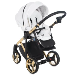 Carucior 2 in 1 Adamex Chantal Star White Gold cumpăra în Chișinau. Foto 4