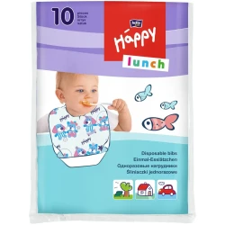 Тканевый слюнявчик Bella Baby Happy Lunch, 10 шт. купить в Кишиневе. Фото 1