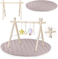 Детский коврик с образовательной аркой Lionelo Anis, 100×100x60 см купить в Кишиневе. Фото 3