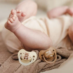 Suzeta anatomică din silicon BabyOno Night & Day Creamy & Caramel (0-6 luni), 2 buc. cumpăra în Chișinau. Foto 10