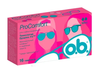 Tampoane OB Pro Comfort Mini, 16 buc. cumpăra în Chișinau. Foto 1