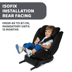 Scaun auto 40-150 cm (i-Size) Isofix Chicco Unico Evo Black, rotativ 360 cumpăra în Chișinau. Foto 11