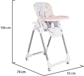 Стул для кормления Moni Bueno Pink купить в Кишиневе. Фото 15