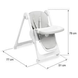 Стульчик для кормления Caretero Megalo Light Grey купить в Кишиневе. Фото 14