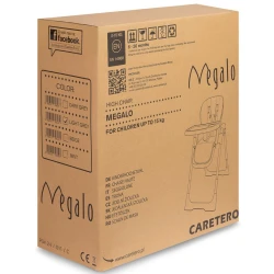 Стульчик для кормления Caretero Megalo Light Grey купить в Кишиневе. Фото 13