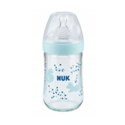Бутылочка стеклянная NUK Nature Sense 240 мл  купить в Кишиневе. Фото 2