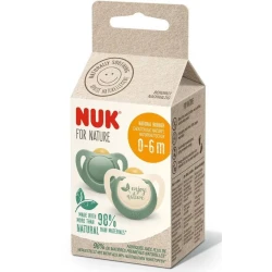 Suzetă ortodontică din latex NUK For Nature 0-6 luni 2 buc cumpăra în Chișinau. Foto 5