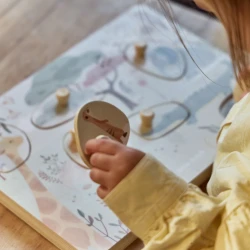 Puzzle din lemn Little Dutch Safari Friends Sound, 7 elemente cumpăra în Chișinau. Foto 6