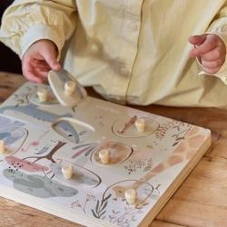 Puzzle din lemn Little Dutch Safari Friends Sound, 7 elemente cumpăra în Chișinau. Foto 5