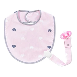 Хлопковый слюнявчик BabyJem Pink купить в Кишиневе