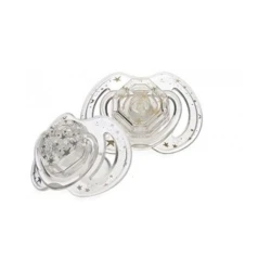 Пустышка круглая силиконовая Nuby Tritan Little Gems Print 6-36 мес 2 шт купить в Кишиневе. Фото 3