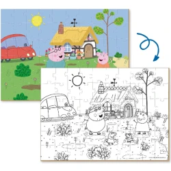 Puzzle 2 în 1 Dodo Peppa Pig Distracție în grădină, 60 elemente cumpăra în Chișinau. Foto 4