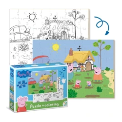 Puzzle 2 în 1 Dodo Peppa Pig Distracție în grădină, 60 elemente cumpăra în Chișinau. Foto 2