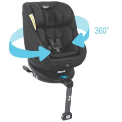 Автокресло 0-18кг Isofix Graco Turn2Me Charcoal, поворотное 360 купить в Кишиневе. Фото 3