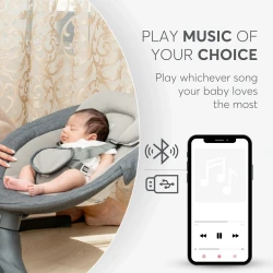 Balansoar Kikkaboo Codie Light Grey 2025 cumpăra în Chișinau. Foto 6