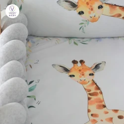 Комплект в кроватку Veres Giraffe Blue (6 предметов), 120x60 cм купить в Кишиневе. Фото 4