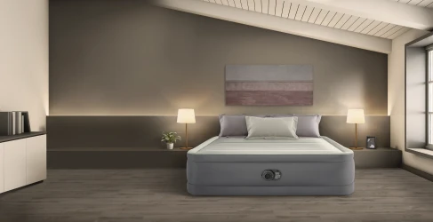 Надувной матрас Intex Velur Queen PremAire I со встроенным электрическим насосом 220 В купить в Кишиневе. Фото 4