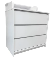 Комод-пеленальный столик Eucalyptus Giovanni90 (3 ящиков) PAL White купить в Кишиневе. Фото 1