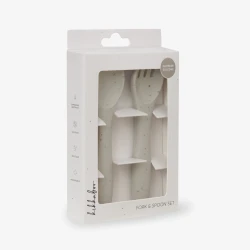 Набор ложечки и вилочки Kikkaboo Platinum Silicone Sand купить в Кишиневе. Фото 5