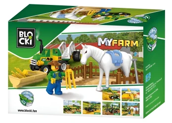 Set construcție Blocki MyFarm Small Tractor Tractor, 43 elemente cumpăra în Chișinau. Foto 2