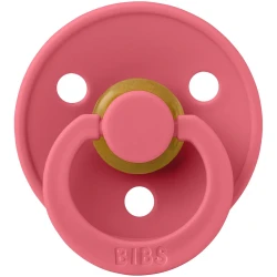 Пустышка круглая латексная Bibs Colour Dusty Pink & Coral (0-6 мес), 2 шт. купить в Кишиневе. Фото 4