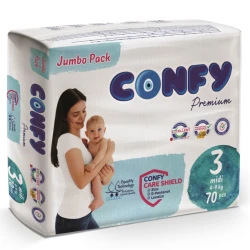Scutece Confy Jumbo Premium 3 (4-9 kg), 70 buc. cumpăra în Chișinau. Foto 1