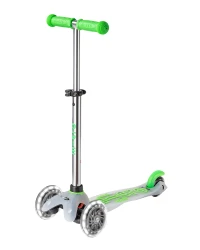 Trotinetă Micro Mini Deluxe Flux LED Neon Green cumpăra în Chișinau. Foto 1