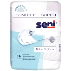 Пеленки одноразовые Seni Soft Super (60x60 см), 5 шт. купить в Кишиневе. Фото 1