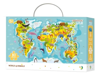 Puzzle Dodo Observation World of Animals, 80 elemente cumpăra în Chișinau. Foto 1