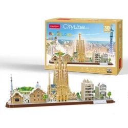 Puzzle 3D Cubic Fun Barcelona, 186 elemente cumpăra în Chișinau. Foto 2